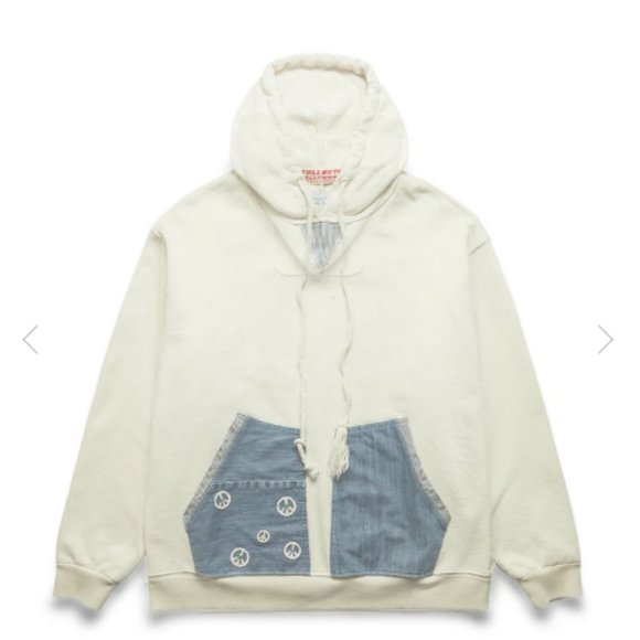 Dr. Collector's Jefferson Peace Hoodie in Off White - Picture 1 of 9